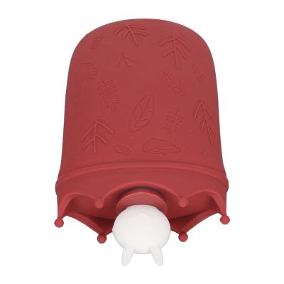 FreshCart Basics Hot Water Bottle, Hot Bottle Water Bag High Temperature with Knitted Sets for Home for Living Room (Red)