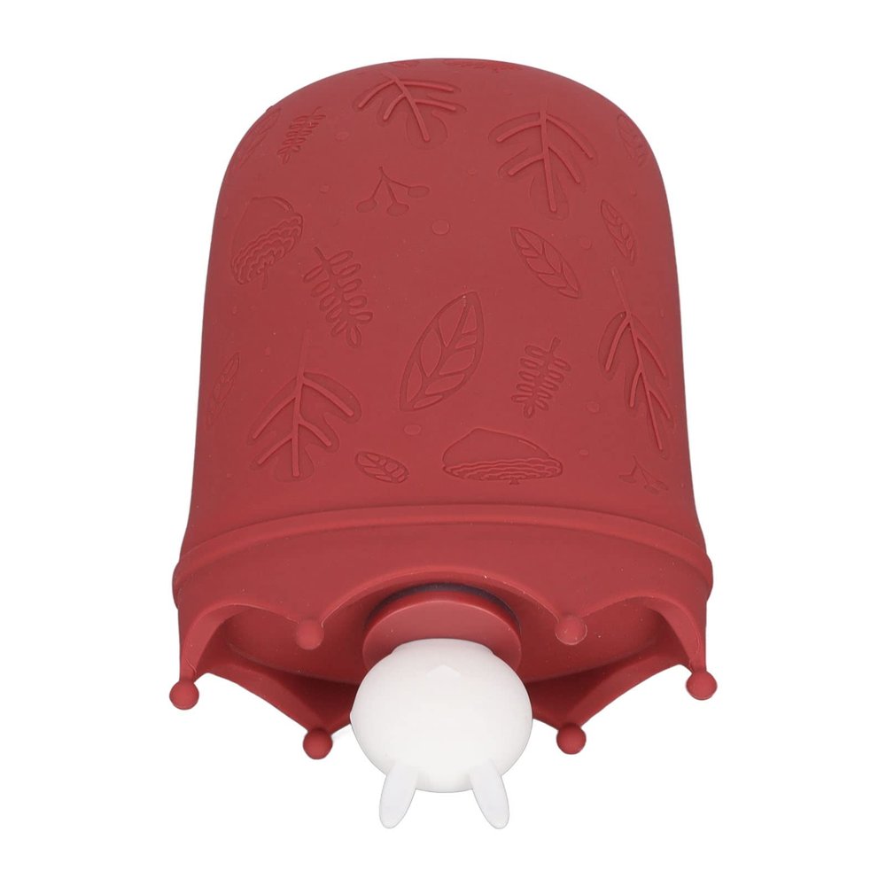 FreshCart Basics Hot Water Bottle, Hot Bottle Water Bag High Temperature with Knitted Sets for Home for Living Room (Red)