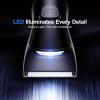 Body Hair Trimmer with Ceramic Blade, Electric Manscaper for Men Women, Back Shaver, Waterproof, Led Display, Hair Clippers for Pubic, Chest, Legs view 3
