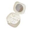Denture Bath Case - Denture Holder Case Set | with Mirror Teeth Protection Cover Cleaning Tool Set for Teen Girl Teen Boy Child Elderly Travel Night Guard view 1
