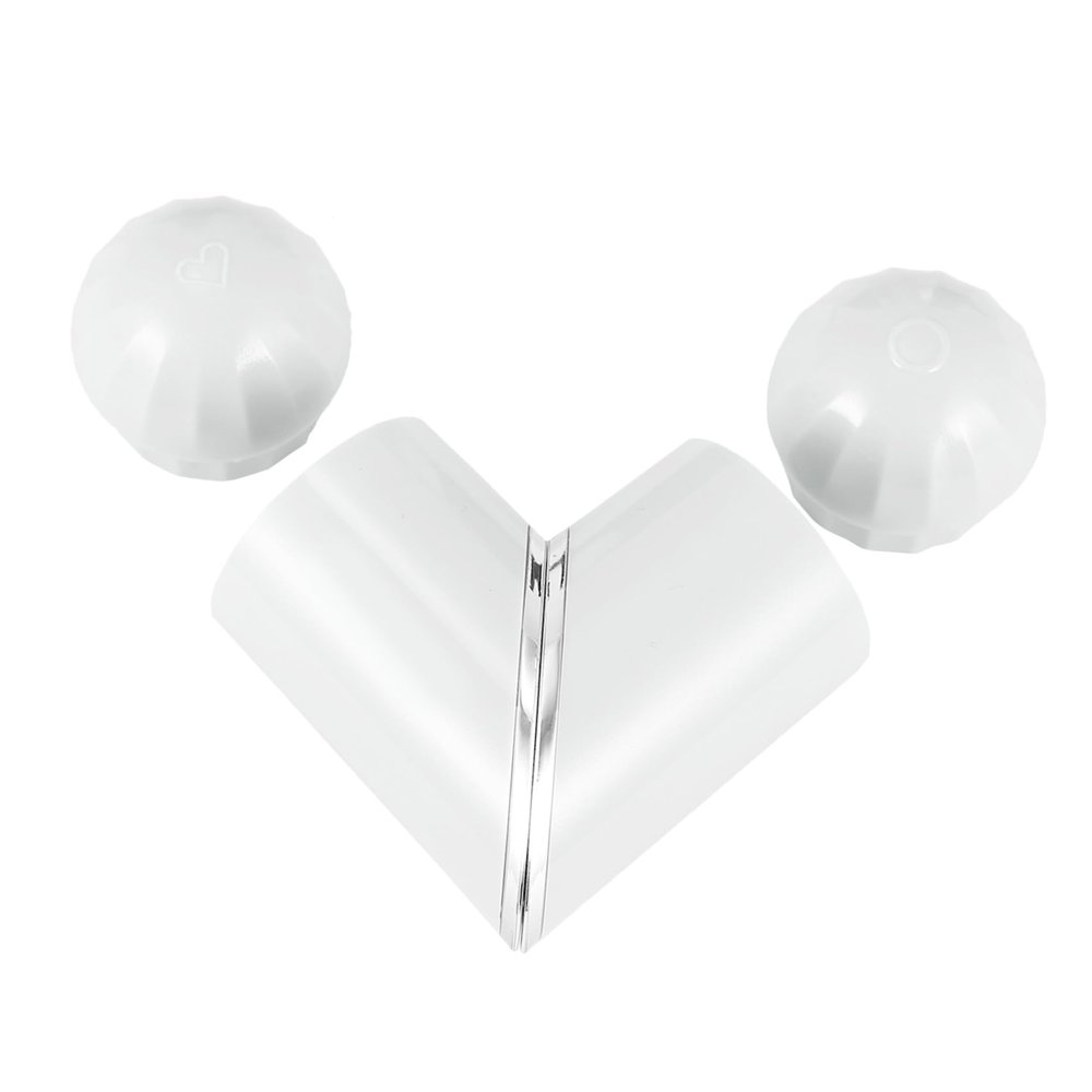 CALLARON Heart Shaped Case Storage Box White Eye Lenses Holder for Home and Travel Compact Container for Organizing Contact Lenses