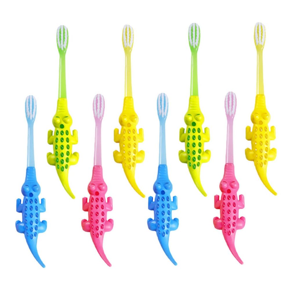 Children Toothbrush 8pcs Pp Pbt Cartoon Soft Bristles