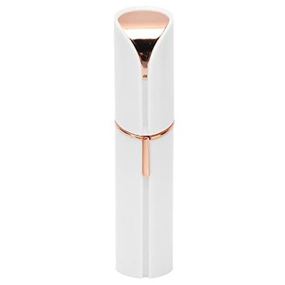 Acouto Electric Facial Hair Trimmer Lipstick Shaped Lightweight USB Charging Face Hair Remover for WomenRose Gold for [ Pull Causing T Face RazorHair RemoverFace ShaverFacial (White UBS charging)