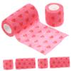 Anneome 6 Rolls of Pink Self-Adhesive Athletic Tapes Breathable Non-Woven Cloth Material for Sports Protection and Muscle Support Elastic Wraps view 1