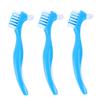 CTIRCHIU Dental Brush Double Toothbrush 6Pcs Set with Double Brush Head Non-Slip Handle for False Teeth Home Use Cleaning view 1