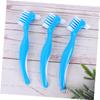 CTIRCHIU Dental Brush Double Toothbrush 6Pcs Set with Double Brush Head Non-Slip Handle for False Teeth Home Use Cleaning view 4