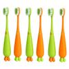 CTIRCHIU 6Pcs Soft Bristle Toothbrush Cartoon Carrot Design Gentle Cleaning for Comfortable Grip for Easy Use for Oral Health view 1