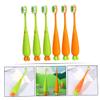 CTIRCHIU 6Pcs Soft Bristle Toothbrush Cartoon Carrot Design Gentle Cleaning for Comfortable Grip for Easy Use for Oral Health view 3