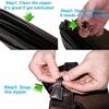 12Pcs Black Fix Zip Puller -3 Sizes Zip Slider Repair Instant Kit -Instant Kit Fix Black Zipper Rescue -Zipper Set for Jacket,Luggage,Backpacks Travel Practical Accessories Replacement view 4