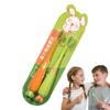 Kids Toothbrush | Carrot-Shaped Baby Toothbrushes | Gum Care Supply Tooth Brush for Ages 3+ Boys Girls Daily Home Apartment Bathroom Camping Outdoor view 1