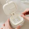 Denture Soaking Container,Denture Cleaning Cup | with Mirror Set Teeth Protection Cover Cleaning Tool for Bathroom Child Travel Teen Girl Retainer Night Guard view 3