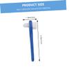 GANAZONO Denture Toothbrush Double-Ended Small Size 2pcs Set with Blue and Red Brushes for Adult Oral Care, Precision Cleaning for Dentures and Hard-to-Reach Areas view 2