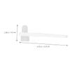 Beatifufu 8pcs Denture Toothbrush Set with Pp Material, Soft Cleaning Brush for Easy Operation and Safe Use, White Portable Denture Toothbrushes for Family and Friends Oral Care view 3