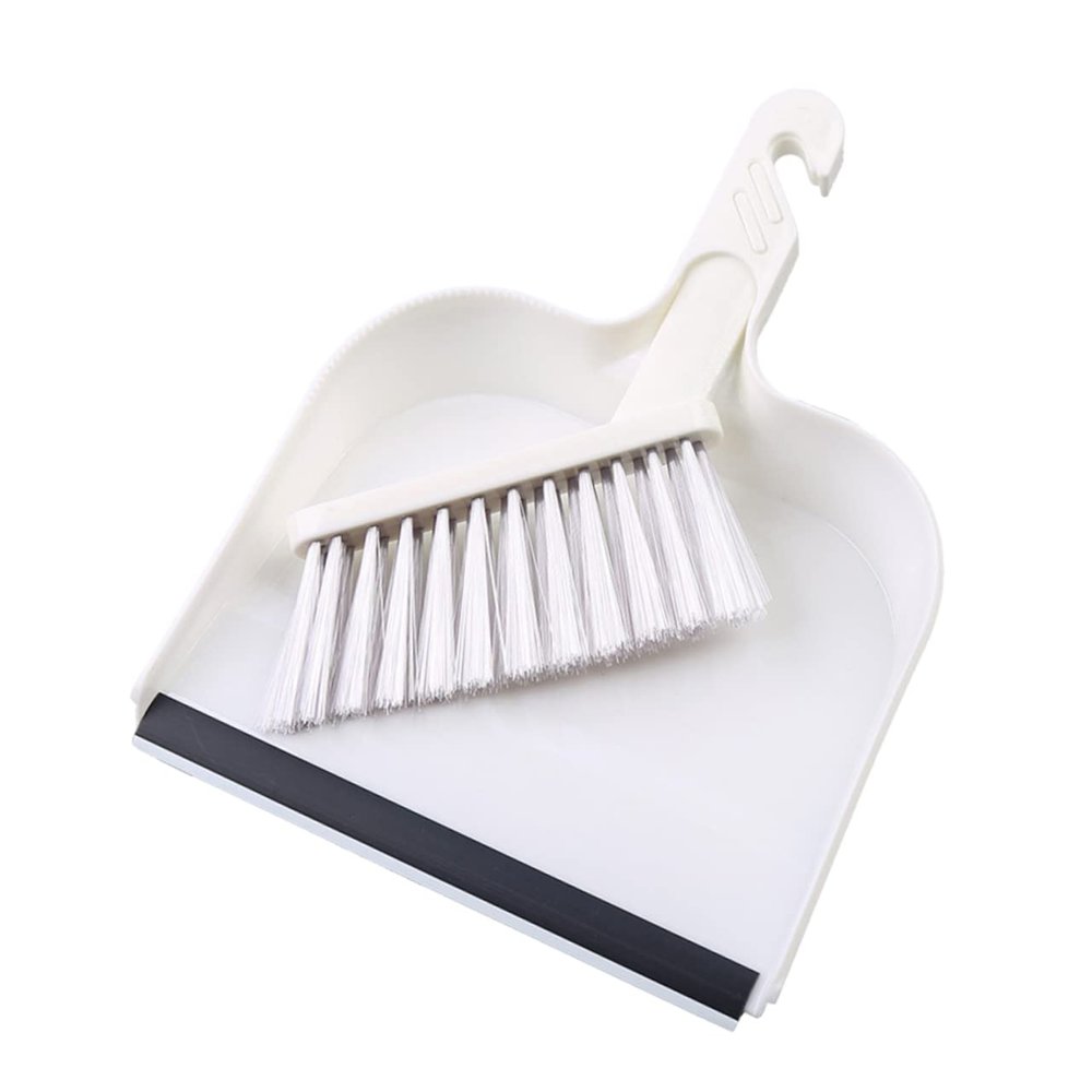 Gogogmee Mini Broom Dustpan Set for House Cleaning Soft Bristle Sweep Brush Computer Keyboard Brush Plastic Mini