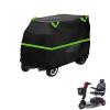 FreshCart Basics Mobility Scooter Cover Compatible with Golden Buzzaround Lx Gb 119,210D Material,dustproof,Waterproof,Sun-Proof,with Storage BagBlack Green view 1