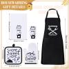 Patelai 17 Pcs House Warming Gifts New Home, Housewarming Gift Basket for New Homeowner Sweet Couples Home Supplies Include Apron Bamboo Spoons Cutting Board Gloves Cards with Black Present Box view 2