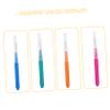 BAZEITFLOW 40pcs Oral Care Flosser Interdental Brush Toothpick Robust Stainless Steel Wire for Deep Cleaning Green Blue view 3