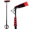 Water Fed Window Cleaning Pole Kit, 6-12m Telescopic Brush with Hose Spray, Solar Panel Cleaning Equipment, 55cm Brush for Outdoor Window & Solar Panel Cleaning view 1