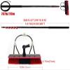 9M Telescopic Window Cleaning Pole with Water Fed Brush - Extendable Solar Panel Cleaner for Outdoor Roof Washing, Conservatory Maintenance Tools - 30FT Reach view 2