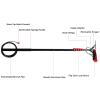 10.8M Water Fed Pole Kit - Telescopic Window Cleaning Brush & Squeegee, 24FT Hose Fed Equipment for Effortless Exterior Cleaning, Ideal for High Reach Windows view 4