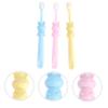 ORFOFE 3pcs Manual Toothbrush for Boys and Girls Oral Care Tool Soft Bristles Safe for Toddlers view 4