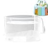 Folding Wash Basin l Washing Basin | Folding Basin l Water Sink Container - with Handles Transparent Bucket for Clothes Bathroom Farm Face Cleaning Yard Outdoor Beach Nursery Gardening view 1