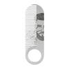 Beard Comb for Men | 4.02 Inch Moustache Comb | 201 Stainless Steel Hairdressing Styling Groomer Combs | Anti-Snag Portable Tool for Facial Hair Care Travel Business Gift Daily Use view 1