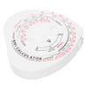 BELLIFFY Heart-shaped Body Fat Measuring Tape Measure 1.5m Compact and Lightweight Plastic Retractable Measurement Tape for Waist and Weight Health Monitoring view 1