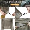 BHGLUZGBY Mosquito Suit Breathable Mesh Lightweight Adjustable Bug Jacket with Hood Pants for Fishing Hiking Camping-Khaki||XL/XXL(175-185CM) view 2