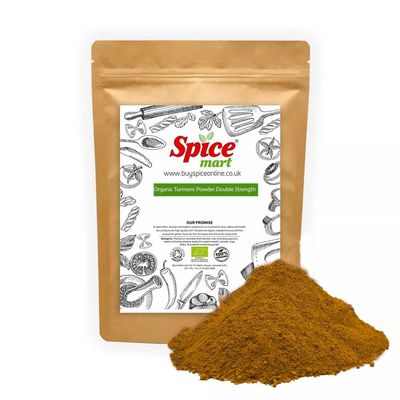 1kg | Organic Turmeric | Tumeric Powder Double Strength Premium Quality Free UK P&P by Spice Mart (1000 Grams)