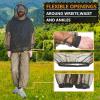 BHGLUZGBY Mosquito Suit Net Bug Mesh Pants Jacket with Hood for Outdoor Protection with Carrybag for Gardening Fishing Hiking-Black||L/XL view 2