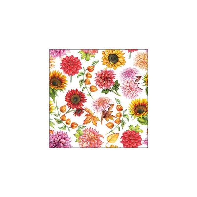 20 Napkins Autumn Blooming Autumn Table Decoration Paper Napkins with Motif Also for Decoupage and Decoupage 33 x 33 cm