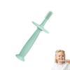 360 Children's Toothbrush with Suction Base, Infant Training Toothbrush for 6-12 Months Teething for Newborn Training and Oral Cleaning view 1