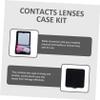 LRXIYODE 3 Sets Small and Lightweight Contact Lens Case with Mirror Portable Lens Holder Box Made of Sturdy Pp Material for Travel and Daily Use Protecting Eyes from Damage view 3