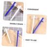 HAMPPLIES 8pcs Denture Brush Toothbrush Set with Comfortable Grip and Pp Material, Small Size for Easy Operation, for Denture Cleaning and Oral Care at Home Or Travel view 4