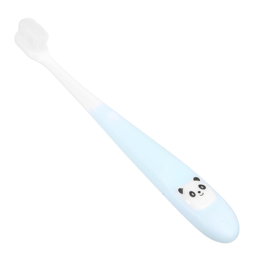 VERDANVERSE Kids Toothbrush with Adorable Panda Design, Extra Soft Supple Bristles for Comprehensive Cleaning, Non-Slip Handle, Simple Shape, Suitable for Children Aged 2-12 with Bucket