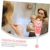 VICASKY Kids Toothbrush Soft Bristle Manual Tooth Brush for Toddlers 0-9 Years 2pcs Cute Bear Design Pink Round Head Childrens Mouth Care view 3