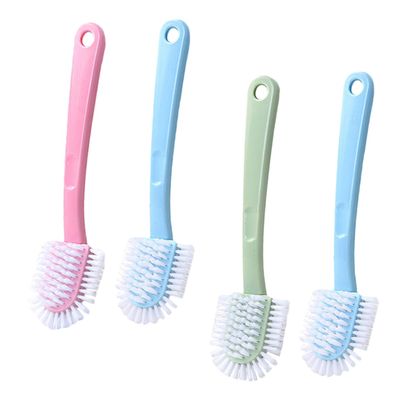 CTIRCHIU Plastic Shoe Cleaning Brushes for Effective Shoe Care 4pcs with Comfortable Anti-slip Handle Sturdy and Easy to Hold Cleaning Brush Set Random Color for Home and Kitchen Use