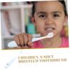 VICASKY Children's Handheld Toothbrush for Kids Aged 2-12 with Non-Slip Handle and Soft Bristles, Made of Pp and TPR, Convenient for Daily Oral Care at Home, White Simple Shape view 4