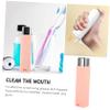 GALPADA Portable Teeth Floss Organizer Box Small Compact Floss Pick Holder with Automatic Pop-up Design for Daily Oral Care Pink view 3