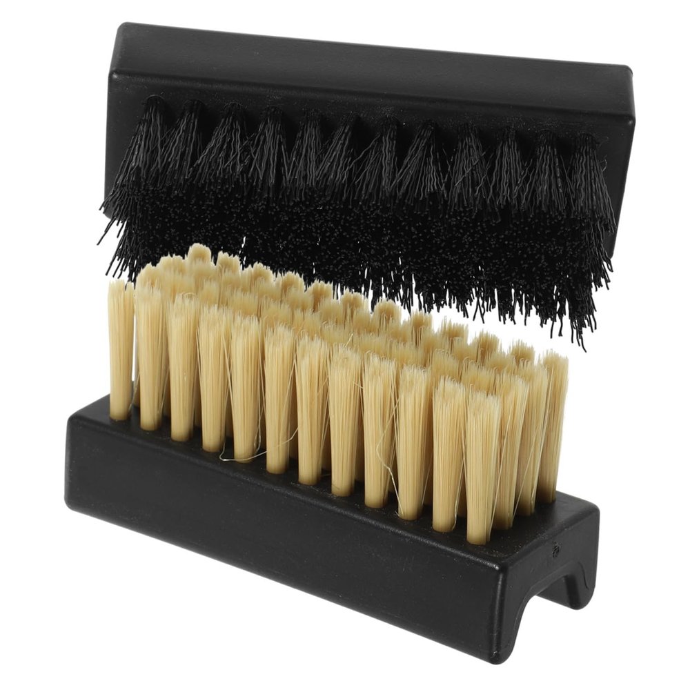 GALPADA 2pcs Soft and Hard Bristle Laundry Brush and Shoe Scrubber Set with Plastic Handle for Household Clothing and Shoe Cleaning
