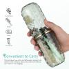 HOMOCONO Toothbrush Storage Case and Makeup Brush Holder Travel Toothbrush Cup with Dual Function Reusable PET Material Stylish Green Design for Camping and Travels view 3