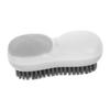Veemoon Laundry Scrubbing Brush with Soft Bristles and Smooth Edges for Household Cleaning, Portable White Clothes and Shoe Brush Made of Sturdy Abs and Tpr Materials, for Kitchen view 1
