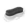 Veemoon Laundry Scrubbing Brush with Soft Bristles and Smooth Edges for Household Cleaning, Portable White Clothes and Shoe Brush Made of Sturdy Abs and Tpr Materials, for Kitchen view 2