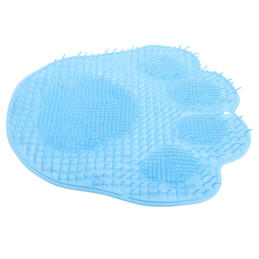 OUNONA Suction Cup Back Scrubber with Foot Massager Shower Mat Made of TPR Non-Slip Material for Comfortable Back Scrubbing and Foot Massage in Shower