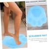 OUNONA Suction Cup Back Scrubber with Foot Massager Shower Mat Made of TPR Non-Slip Material for Comfortable Back Scrubbing and Foot Massage in Shower view 2
