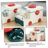 Beaupretty Large Capacity Portable First Aid Organizer Medicine Storage Box for Household Use with Sturdy Pp as Material, for Outdoor and Sports Activities, Green Colour Storage view 3