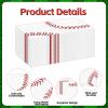 100 PCS Baseball Paper Napkins, Disposable Baseball Bathroom Guest Hand Towels Sports Theme Dinner Napkins Decorative for Kitchen Home Birthday Baby Shower Party Decoration (Baseball) view 3