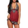 Sexy Lingerie for Women Sets, Plus Size See Through Babydoll Bodysuit Hollow out Women Babydoll Sexy Lingerie Lace Sleepwear Nightwear view 1