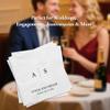 100Pcs Personalised Napkins for Weddings, Custom 5x5 Cocktail Napkins with Name&Date, Wedding Table Decor for Engagement Party, Anniversary Date (20) view 2